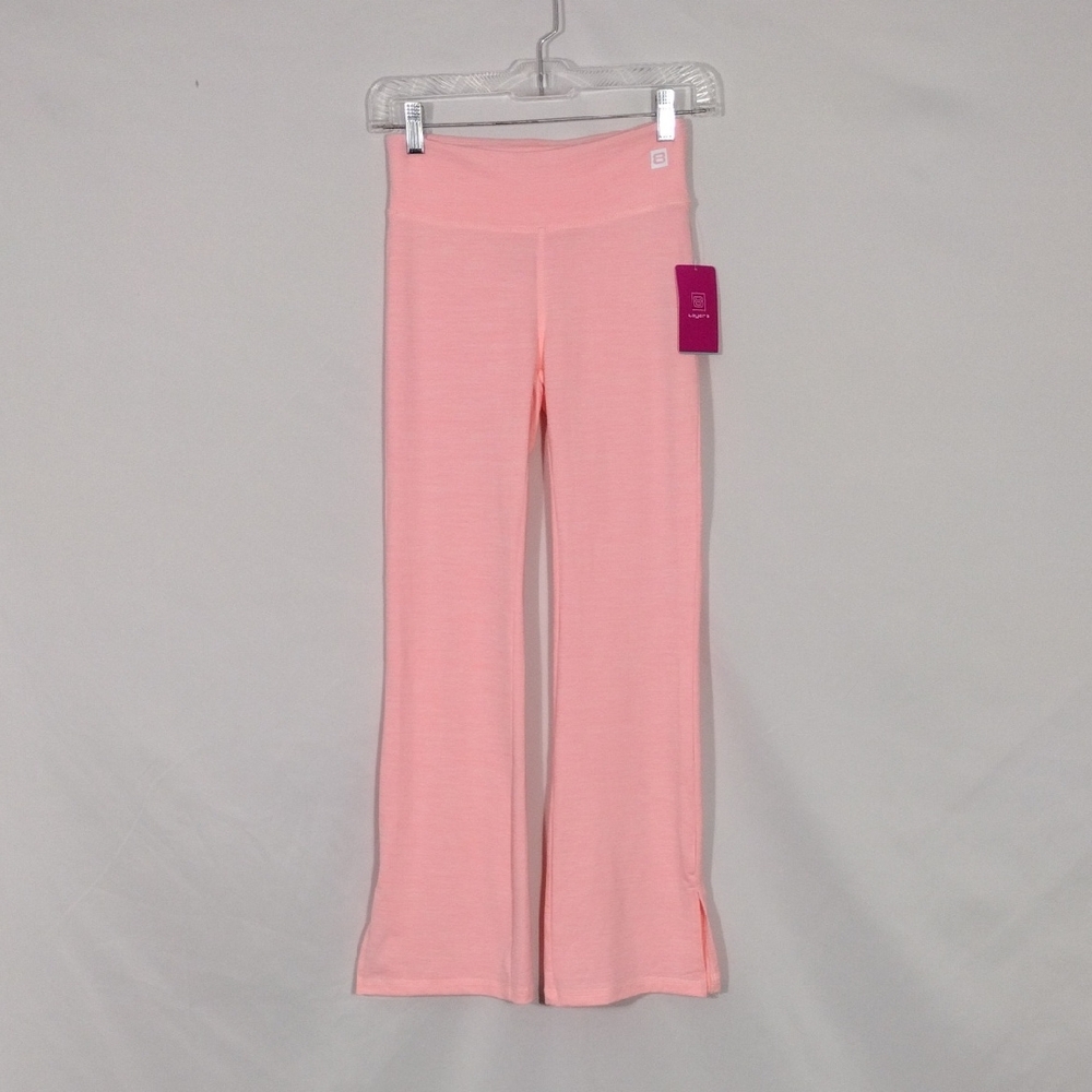 NWT Layer 8 Big Girls Pink Candy Flare Leggings Size Medium